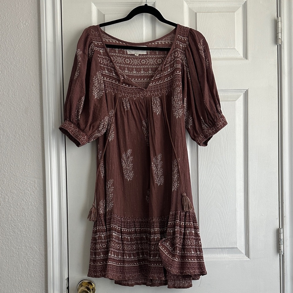 Daughters of India Brown Midi Dress